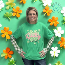 Load image into Gallery viewer, Lucky Shamrock Clover St Patrick's Day T-Shirt - krisglamcloset