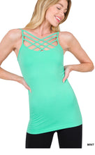 Load image into Gallery viewer, ZENANA SEAMLESS TRIPLE CRISS-CROSS FRONT CAMI J
