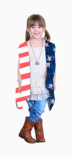 Load image into Gallery viewer, Girls' America Forever Flag Cover Up - krisglamcloset