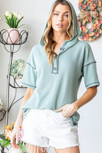 Load image into Gallery viewer, SOLID WAFFLE HOODIE TOP - krisglamcloset