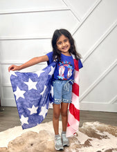 Load image into Gallery viewer, Girls' America Forever Flag Cover Up - krisglamcloset