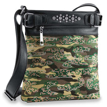 Load image into Gallery viewer, Camo Design Rhinestone Crossbody Sling - Camo - krisglamcloset