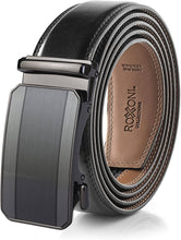Load image into Gallery viewer, Men’s Genuine Leather Ratchet Belt with Automatic Buckle - krisglamcloset