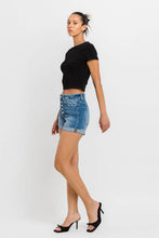 Load image into Gallery viewer, VERVET CORTNEY SUPER HIGH RISE BUTTON UP MOM SHORTS - krisglamcloset