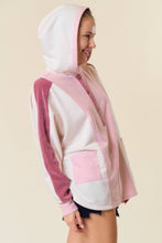 Load image into Gallery viewer, FRENCH TERRY COLOR BLOCK OVERSIZED HENLEY PULLOVER - krisglamcloset