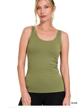 Load image into Gallery viewer, Zenana FRONT &amp; BACK 2-WAY V-NECK / U-NECK SEAMLESS TANK
