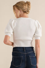 Load image into Gallery viewer, Puffed Half Sleeve Rib Basic Bodysuit - krisglamcloset