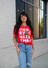 Load image into Gallery viewer, Merry Christmas Poppy Short Sleeve - krisglamcloset