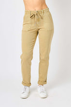 Load image into Gallery viewer, Judy Blue HW Garment Dyed Cuffed Jogger-Khaki - krisglamcloset