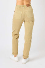 Load image into Gallery viewer, Judy Blue HW Garment Dyed Cuffed Jogger-Khaki - krisglamcloset