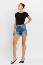 Load image into Gallery viewer, VERVET CORTNEY SUPER HIGH RISE BUTTON UP MOM SHORTS - krisglamcloset