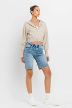 Load image into Gallery viewer, VERVET VALERIE HIGH RISE RAW HEM BERMUDA SHORTS - krisglamcloset