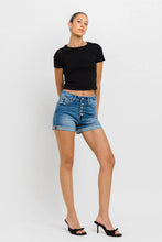 Load image into Gallery viewer, VERVET CORTNEY SUPER HIGH RISE BUTTON UP MOM SHORTS - krisglamcloset