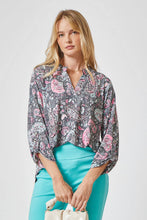 Load image into Gallery viewer, 3/4 Sleeve LIZZY MEDALLION Wrinkle Free Blouse - krisglamcloset