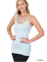 Load image into Gallery viewer, SEAMLESS TRIPLE CRISS-CROSS FRONT CAMI J - krisglamcloset