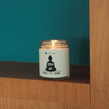 Load image into Gallery viewer, Zen Af (Green) relaxing and funny candle -9 oz - krisglamcloset