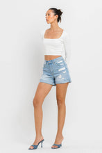 Load image into Gallery viewer, VERVET REBECCA HIGH RISE DOUBLE CUFFED BOYFRIEND SHORTS - krisglamcloset