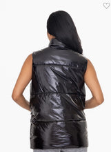 Load image into Gallery viewer, Glossy Faux Patent Leather Longline Vest - krisglamcloset