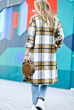 Load image into Gallery viewer, Plaid Button Down Double Pocket Long Coat - krisglamcloset