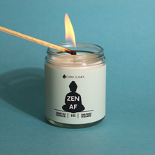 Load image into Gallery viewer, Zen Af (Green) relaxing and funny candle -9 oz - krisglamcloset