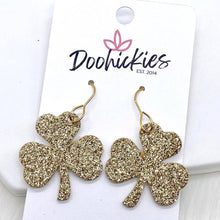 Load image into Gallery viewer, 1.25" Itty Bitty Shamrocks -Earrings - krisglamcloset