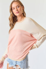 Load image into Gallery viewer, COLORBLOCK DOLMAN KNIT TOP - krisglamcloset