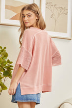 Load image into Gallery viewer, Knit Top Mix With Crochet Detailing - krisglamcloset