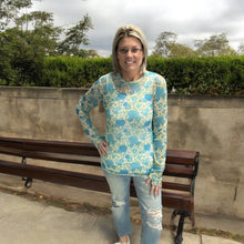 Load image into Gallery viewer, VINTAGE FLORAL MESH TOPS - krisglamcloset