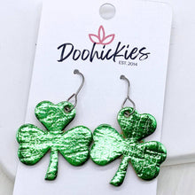 Load image into Gallery viewer, 1.25" Itty Bitty Shamrocks -Earrings - krisglamcloset
