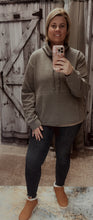 Load image into Gallery viewer, Charcoal Funnel Neck Pull Over - krisglamcloset
