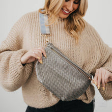 Load image into Gallery viewer, Westlyn Woven Bum Bag Gray - krisglamcloset