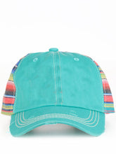 Load image into Gallery viewer, Girls' Turquoise & Serape Blank Hat - krisglamcloset