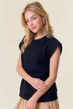 Load image into Gallery viewer, COTTON FRENCH TERRY CREW NECK MUSCLE SWEATSHIRT - krisglamcloset