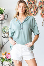 Load image into Gallery viewer, SOLID WAFFLE HOODIE TOP - krisglamcloset