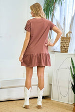 Load image into Gallery viewer, D Ring Strap Sleeve Detail Easy Dress - krisglamcloset