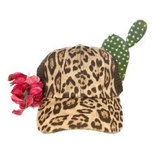 Load image into Gallery viewer, GIRLS Leopard & Brown Mesh Hat - krisglamcloset