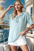 Load image into Gallery viewer, SOLID WAFFLE HOODIE TOP - krisglamcloset