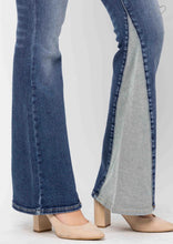 Load image into Gallery viewer, Judy Blue Midrise Inseam Panel Flare - krisglamcloset