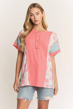 Load image into Gallery viewer, ET8037-10 COLOR BLOCK URBAN RIB TOP - krisglamcloset