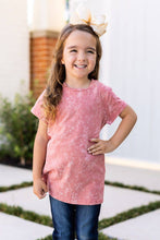 Load image into Gallery viewer, Girls' Strawberry Daiquiri Acid Wash Tee - krisglamcloset