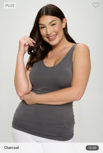 Load image into Gallery viewer, Reversible V or U Neckline Plus Seamless Tank - krisglamcloset