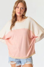 Load image into Gallery viewer, COLORBLOCK DOLMAN KNIT TOP - krisglamcloset