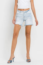 Load image into Gallery viewer, VERVET LORETTA MID RISE DISTRESSED STRETCH SHORTS - krisglamcloset