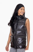 Load image into Gallery viewer, Glossy Faux Patent Leather Longline Vest - krisglamcloset
