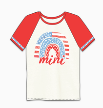 Load image into Gallery viewer, GIRLS PATRIOTC RAINBW MINI TOP - krisglamcloset