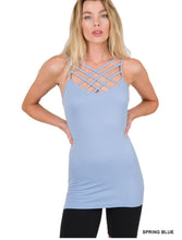 Load image into Gallery viewer, SEAMLESS TRIPLE CRISS-CROSS FRONT CAMI J - krisglamcloset