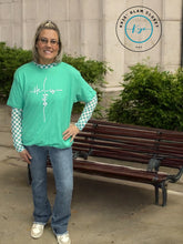 Load image into Gallery viewer, HE IS RISEN MINT EASTER SPRING EVERYDAY GRAPHIC TEE - krisglamcloset