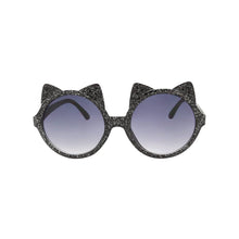 Load image into Gallery viewer, Girls Kids Sunglasses with Case Furry Cat White Case - krisglamcloset