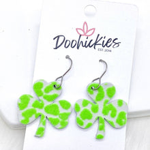 Load image into Gallery viewer, 1.25" Itty Bitty Shamrocks -Earrings - krisglamcloset