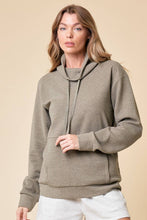 Load image into Gallery viewer, Charcoal Funnel Neck Pull Over - krisglamcloset